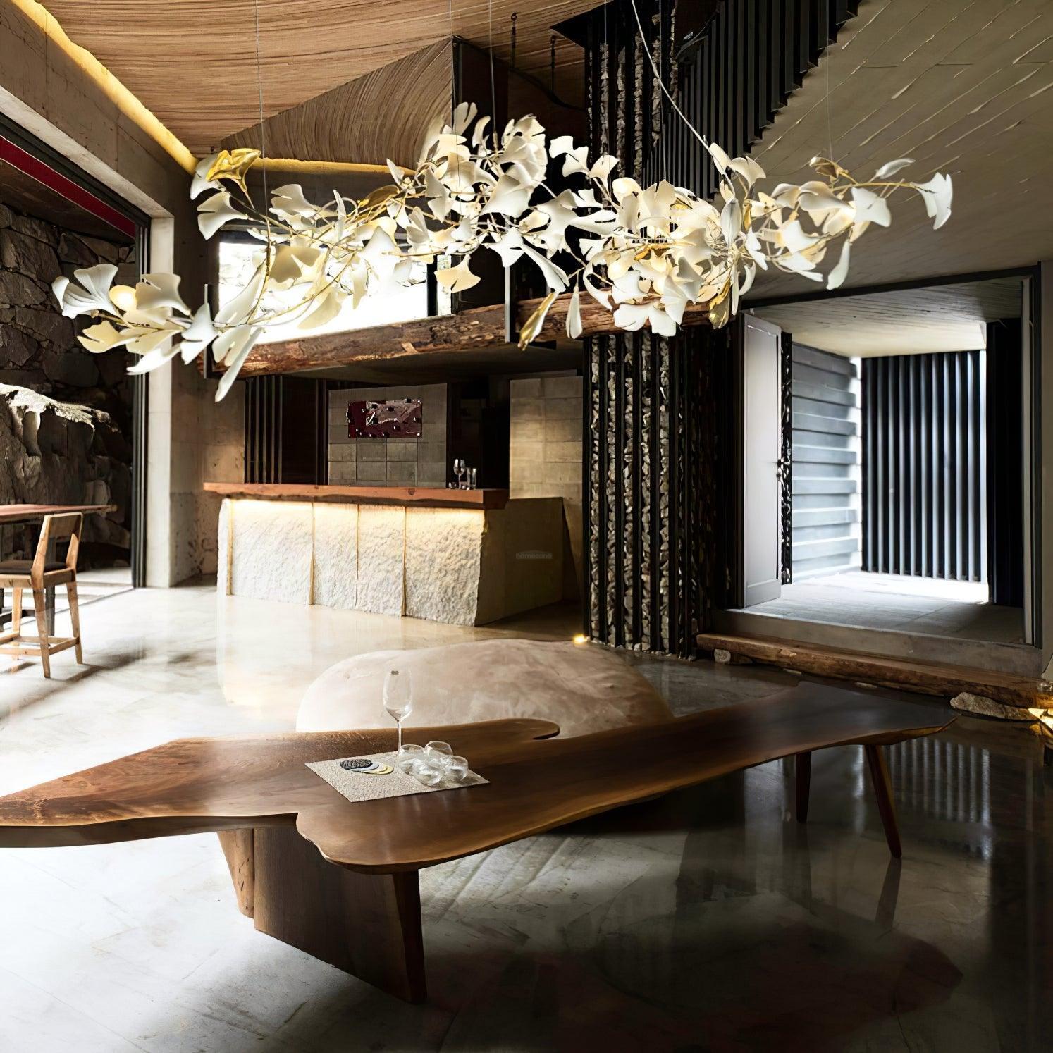 Gingko Chandelier with Double Layer Combination - Gingko, Gingko Chandelier-1-Luxehomezone