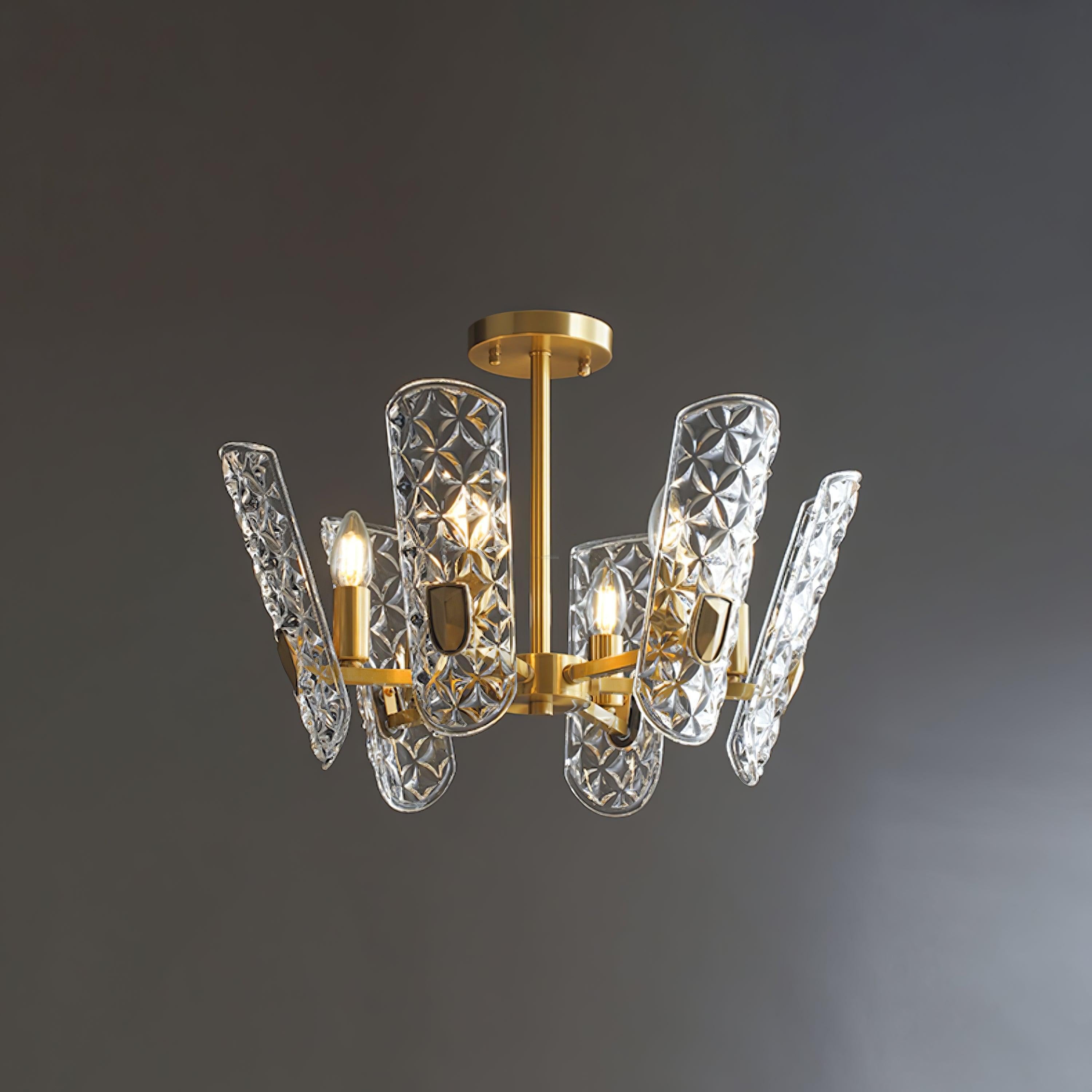 Brass Central Chandelier - Lucency-1-Luxehomezone