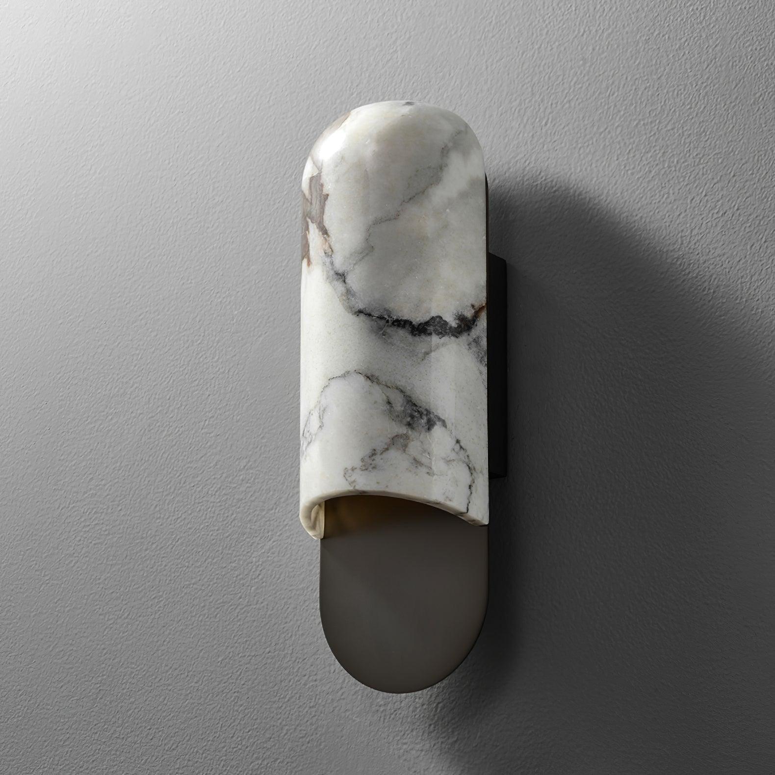 Hl Wall Sconce ∅ 3.8″ - Alabaster-1-Luxehomezone