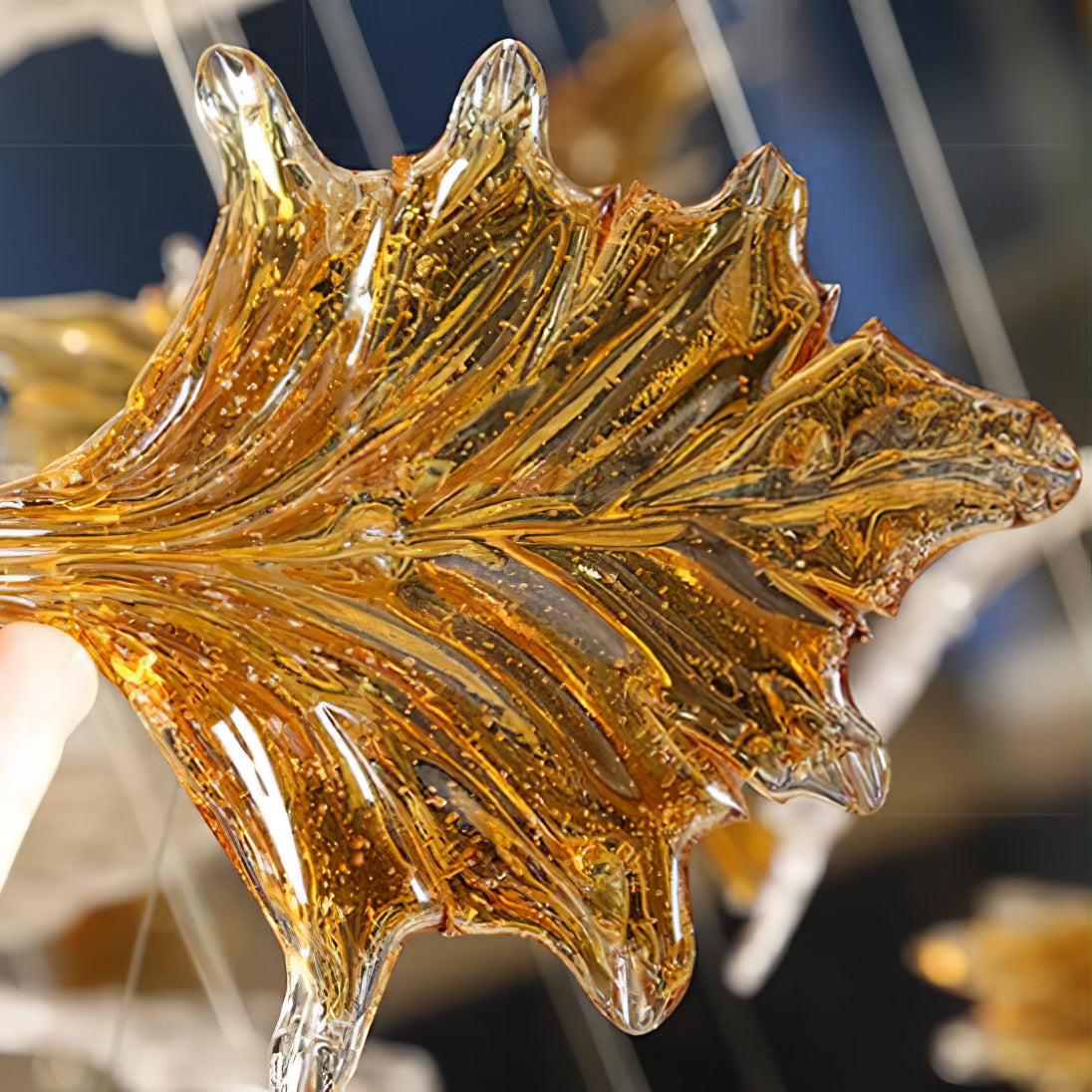 Multicolor Maple Leaf Chandelier - Helia-1-Luxehomezone