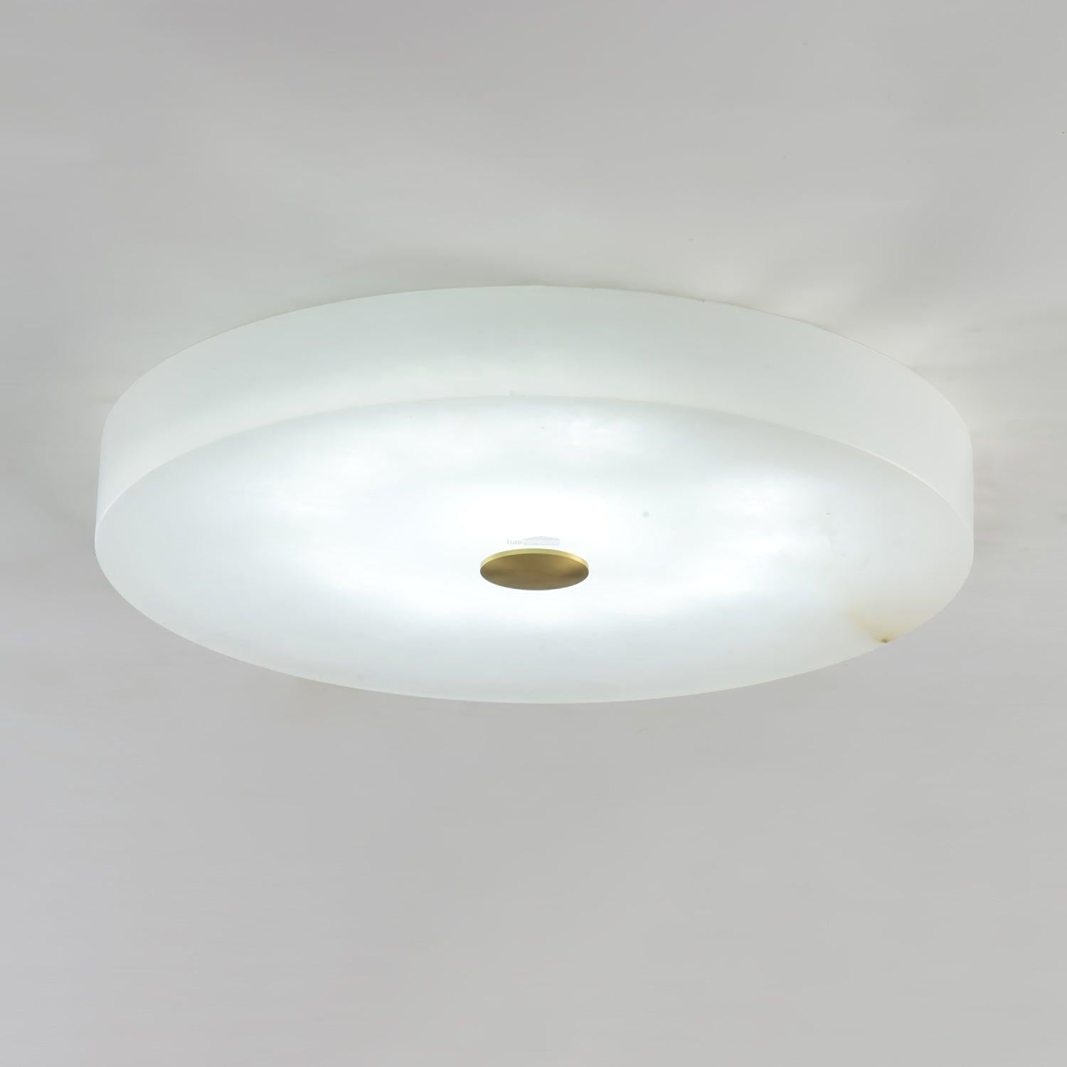 Sophie Alabaster Ceiling Light - Alabaster, Flush Mounts-1-Luxehomezone