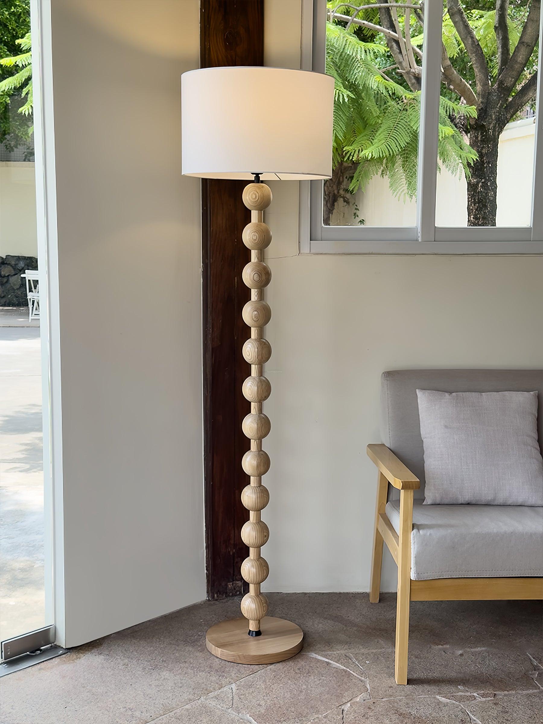 Hugo Barbell Floor Lamp  ∅ 15.7″ - Luxehomezone