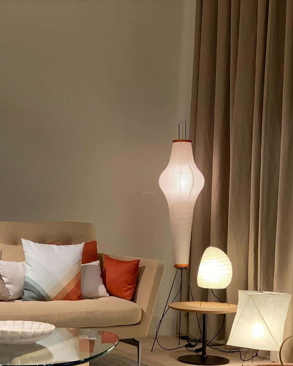 Akari Paper Floor Lamp - Luxehomezone