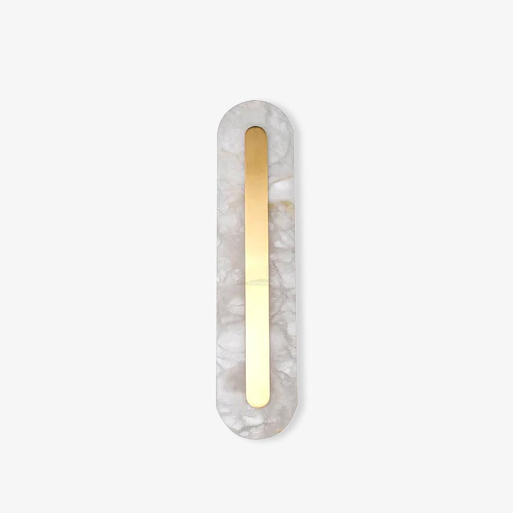 Alabaster Rounded Wall Sconce - Alabaster, Alabaster Wall Lamp-1-Luxehomezone