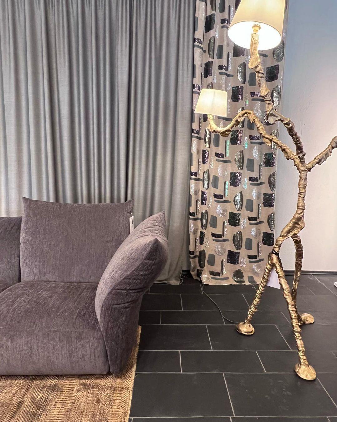 Ines Floor Lamp ∅ 31.5″ - Drapery-1-Luxehomezone