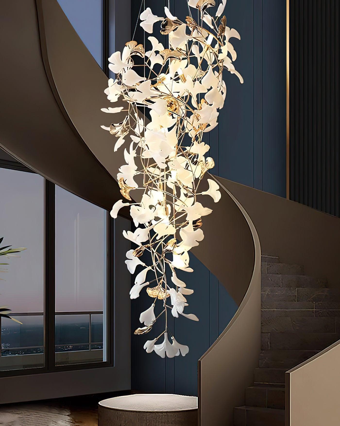 Gingko chandelier with Long Branch - Gingko, Gingko Chandelier-1-Luxehomezone
