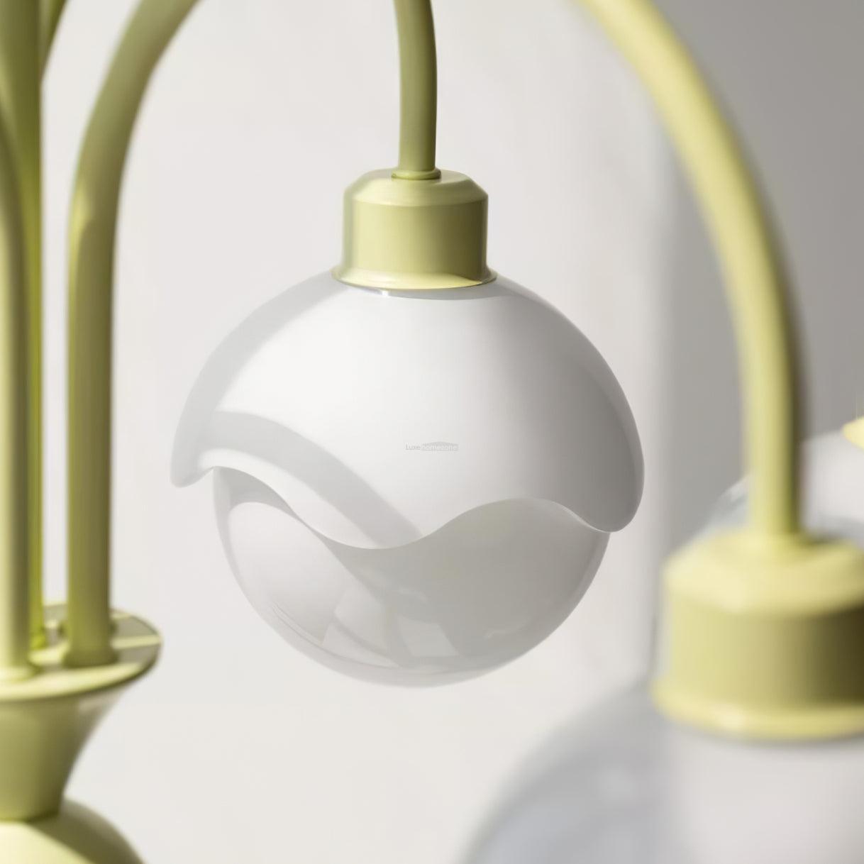 Creamy Lychee Matcha Chandelier with 4/6 heads - Zahara-1-Luxehomezone
