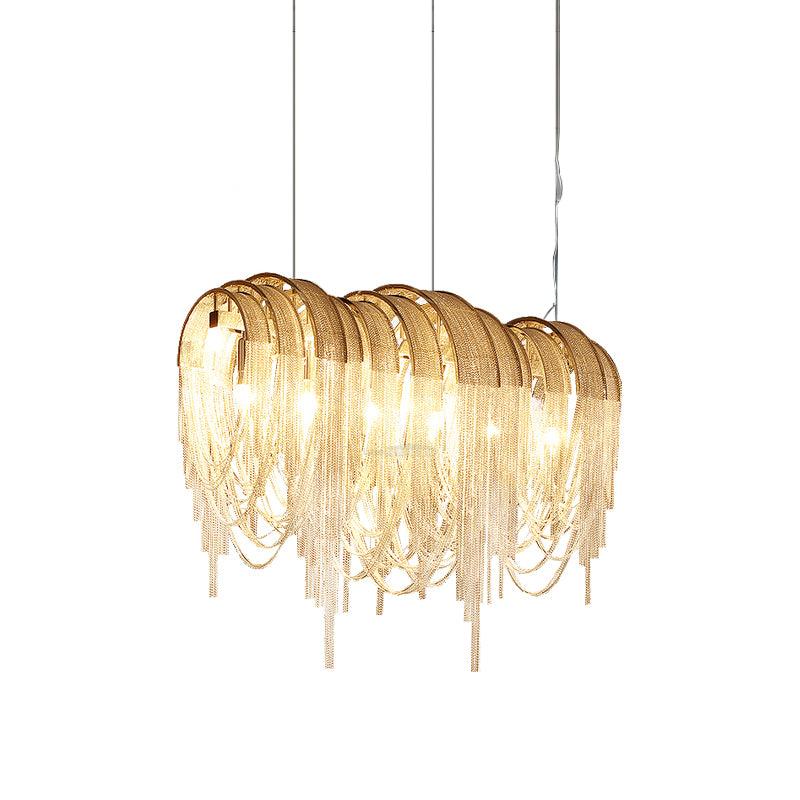 Length Chains Chandelier ∅ 23.6″ - Tassel-1-Luxehomezone
