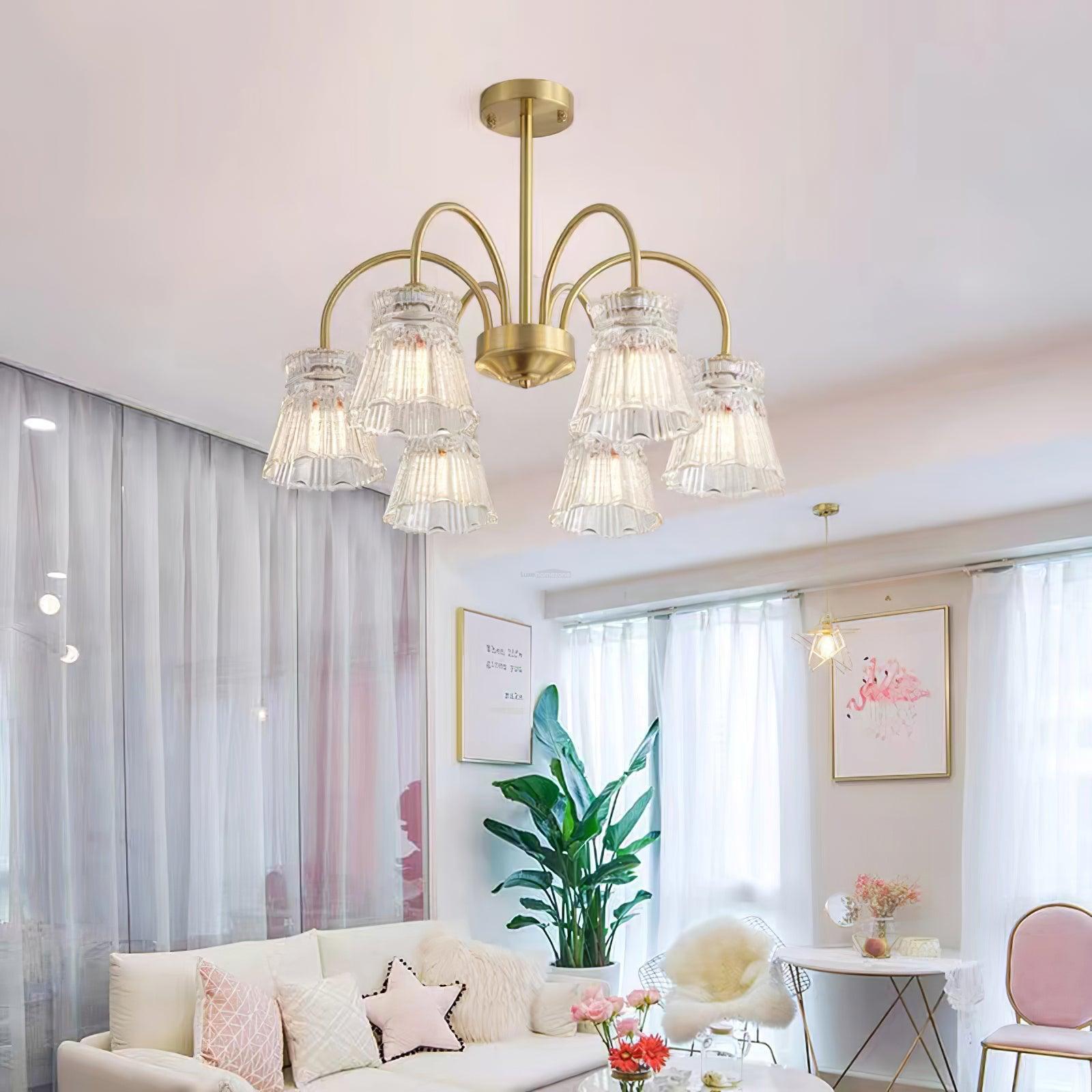 Ice Cream Crystal Chandeliers with 3/5/6/8 heads - Zahara-1-Luxehomezone