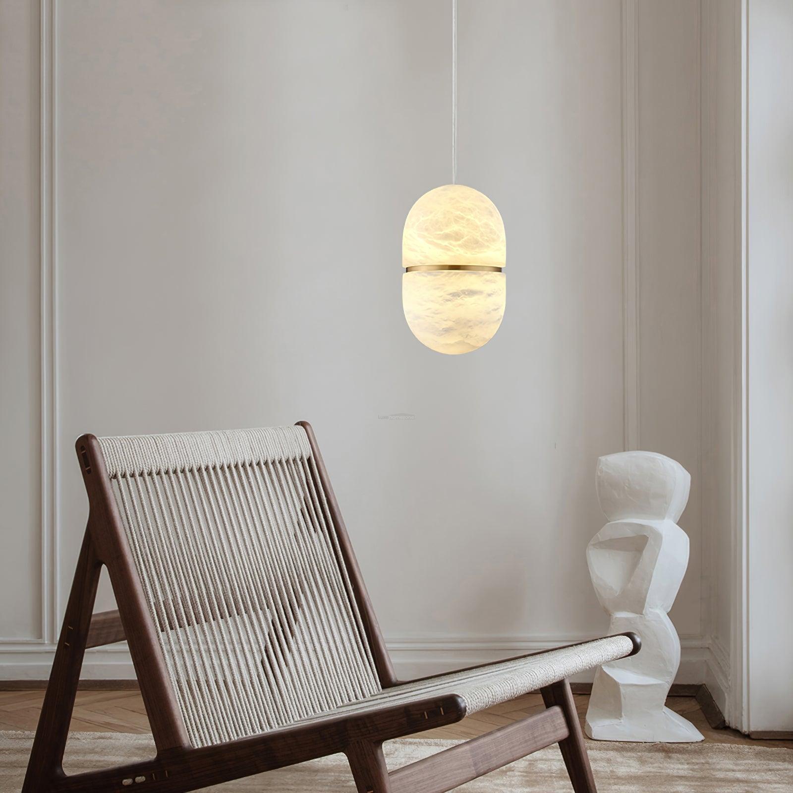 YUM Alabaster Pendant Light - Luxehomezone