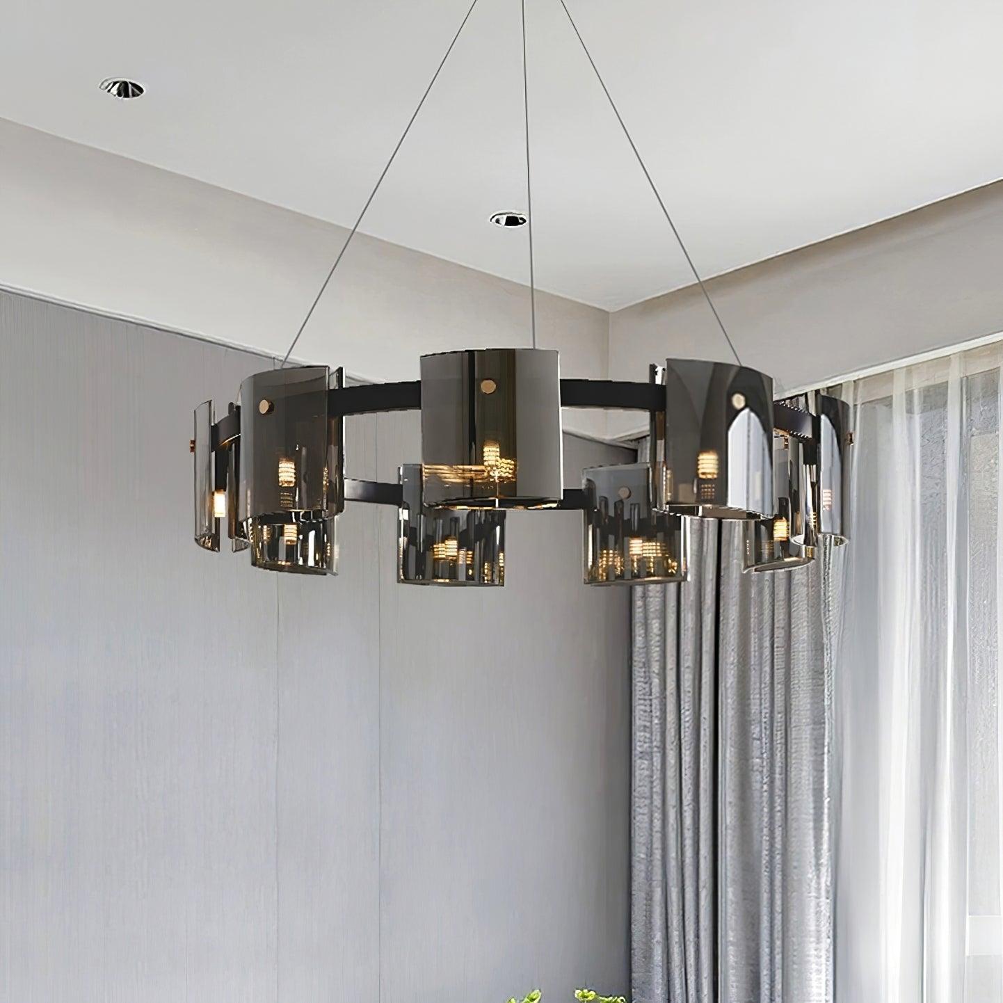 Corlota Chandelier  ∅ 23.6″~39.3'' - Cylinder-1-Luxehomezone