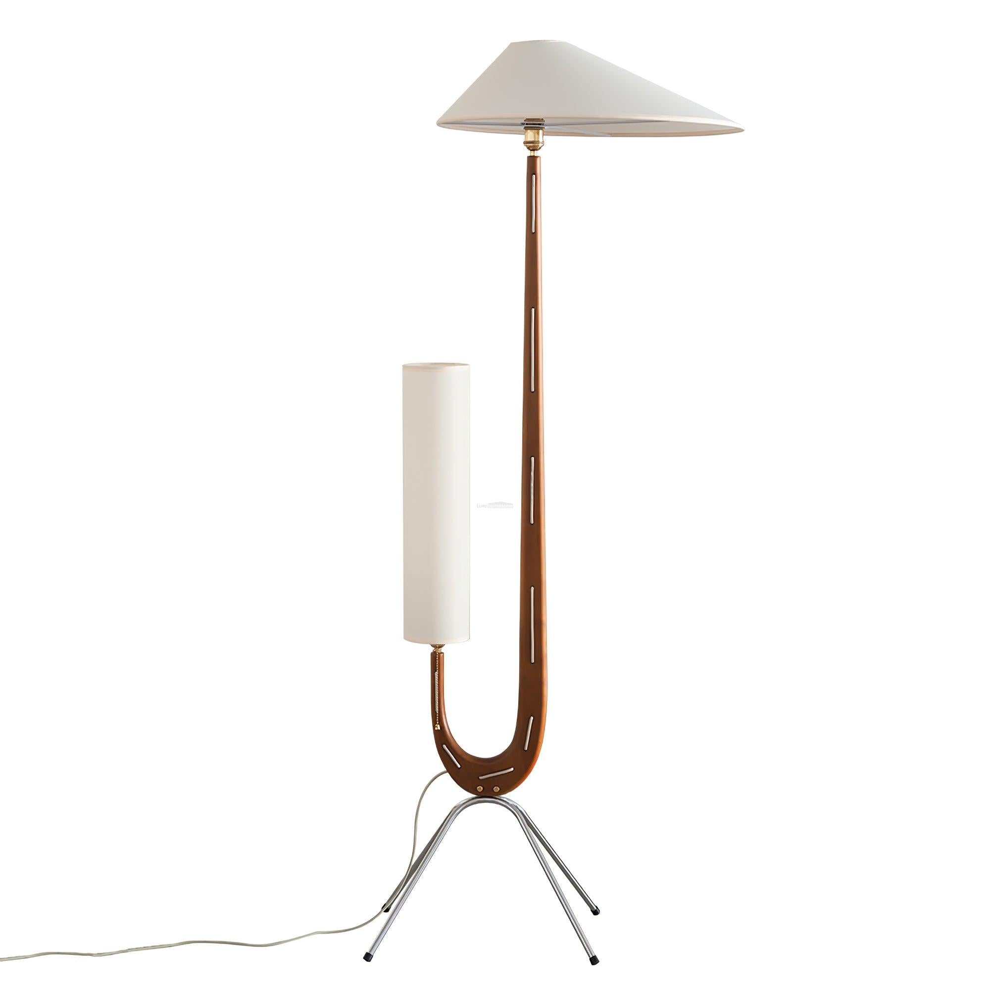 Giraffe Floor Lamp ∅ 21.6″ - Wood-1-Luxehomezone
