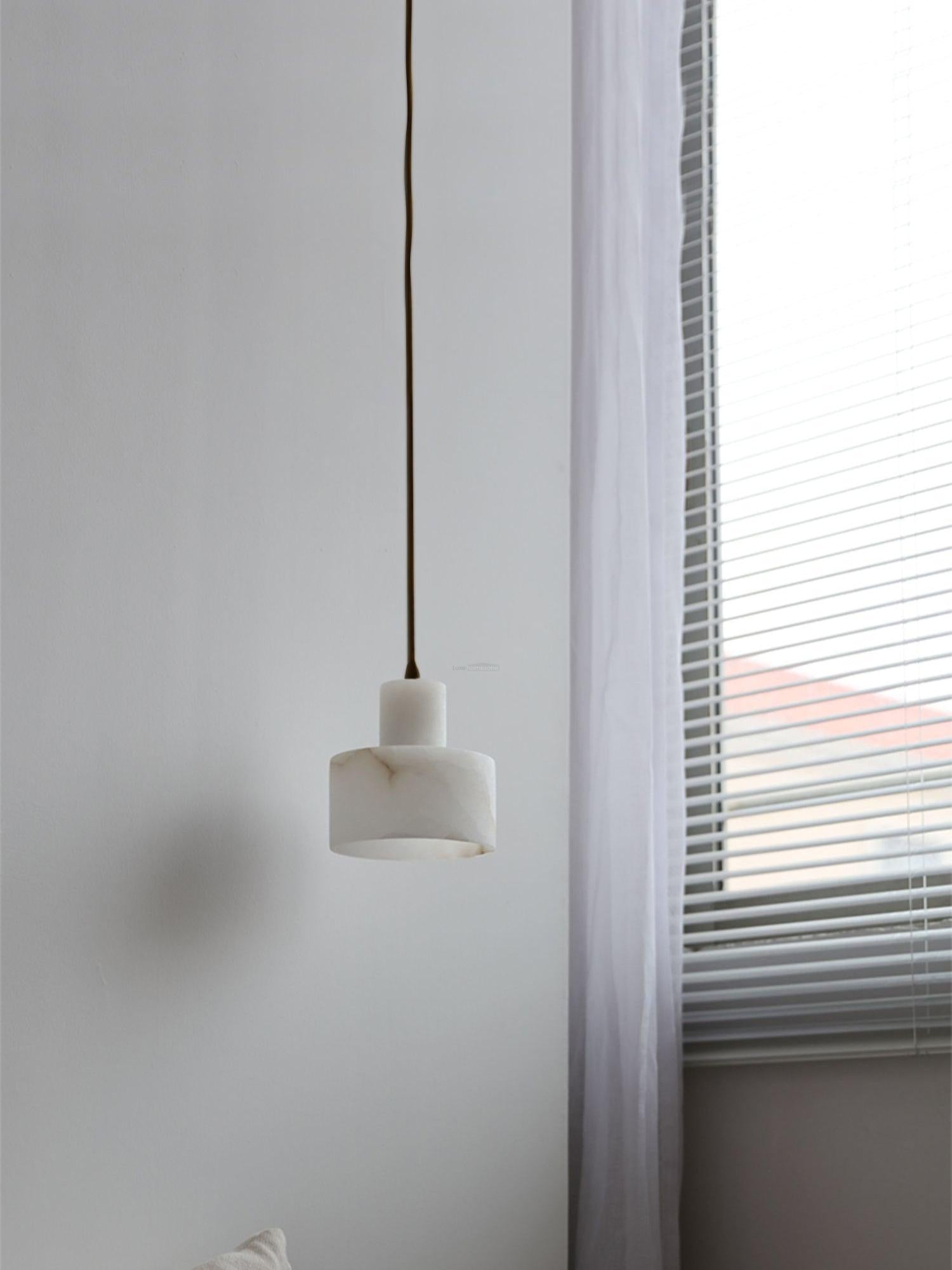Cyls Pendant Alabaster Light - Luxehomezone