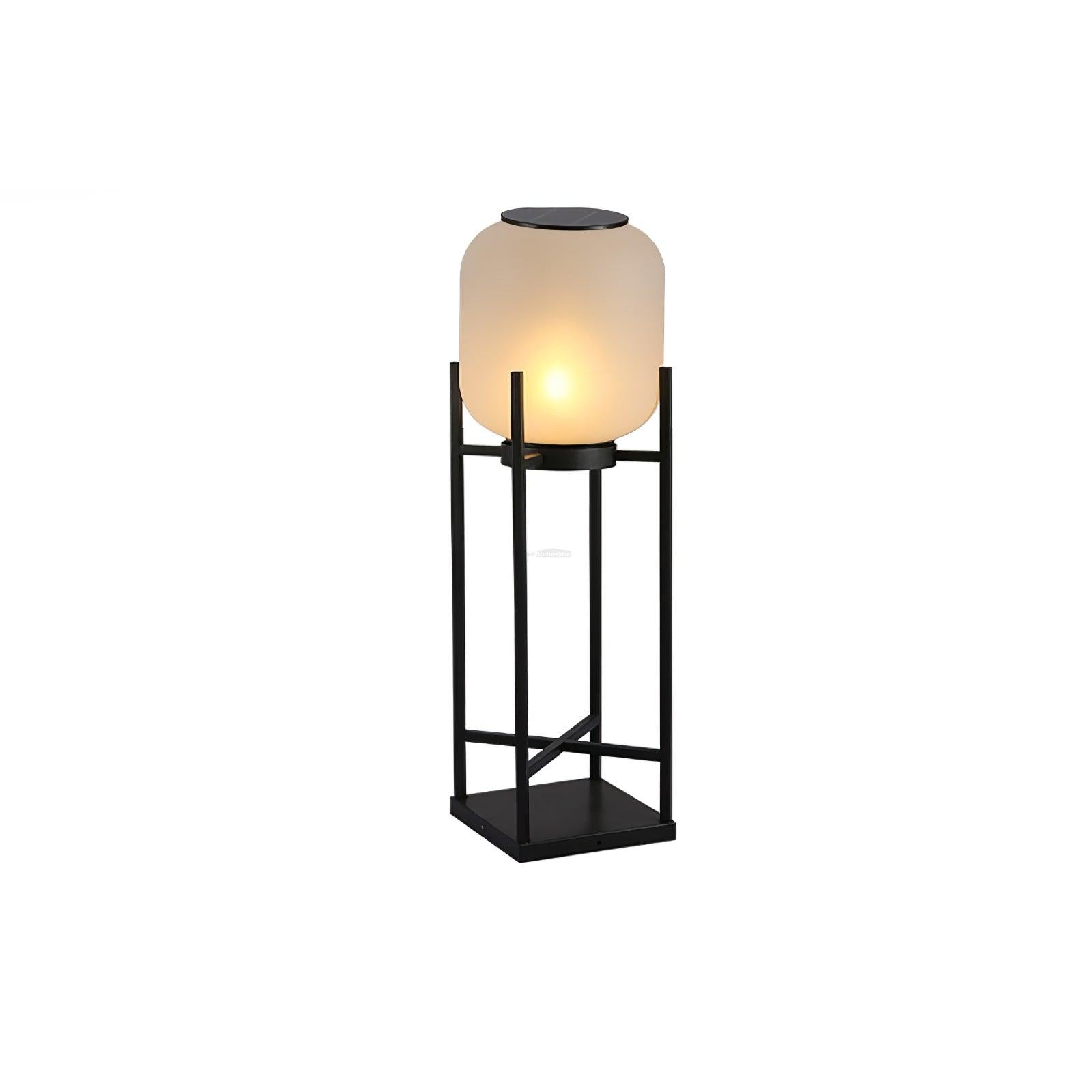 Lantern Solar Floor Lamp for Outdoor - Cube-1-Luxehomezone
