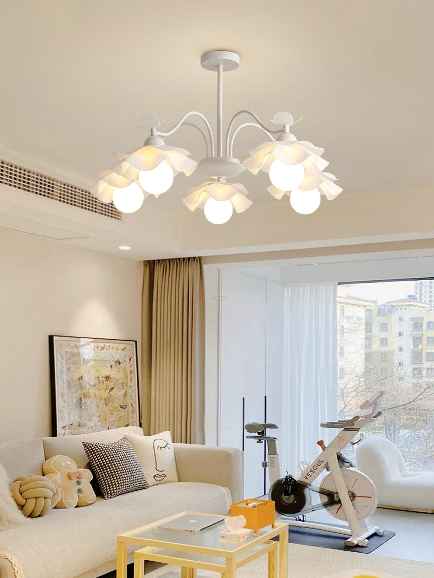 Murano Acrylic Chandelier with 3/5/8 heads - Zahara-1-Luxehomezone
