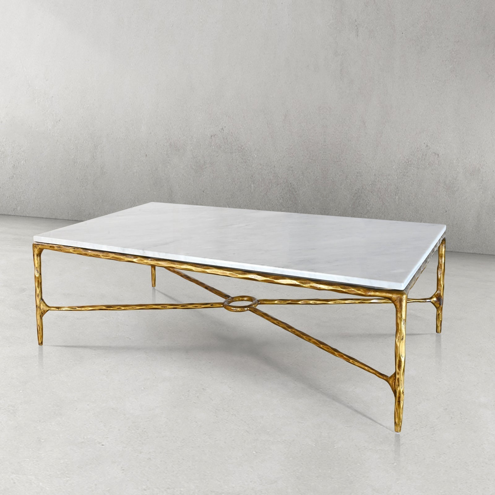 Thaddeus Rectangle Marble Coffee Table