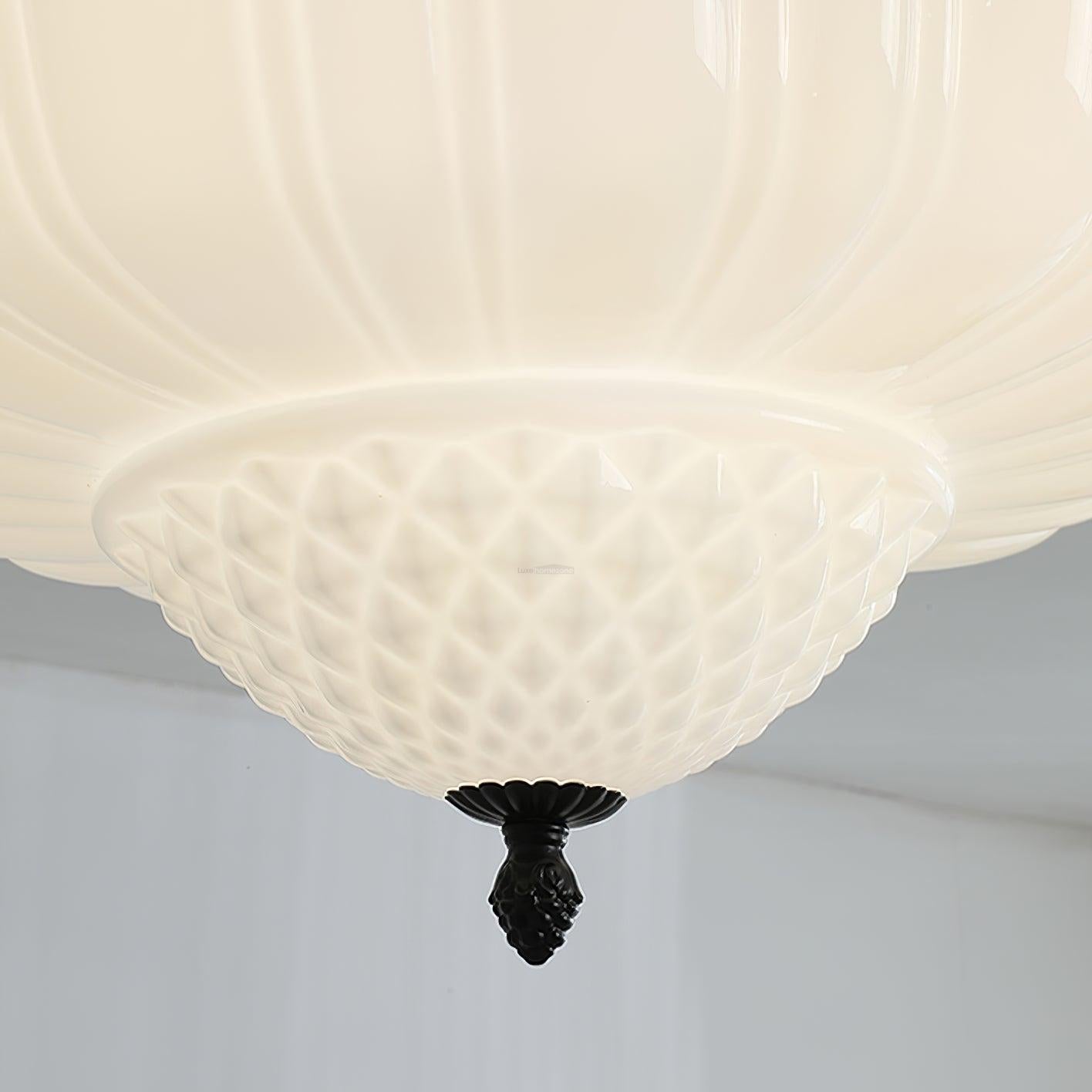 Charles Edwards Taper Flush Mount - Black & White, Charles, Semi Flush Mounts-1-Luxehomezone