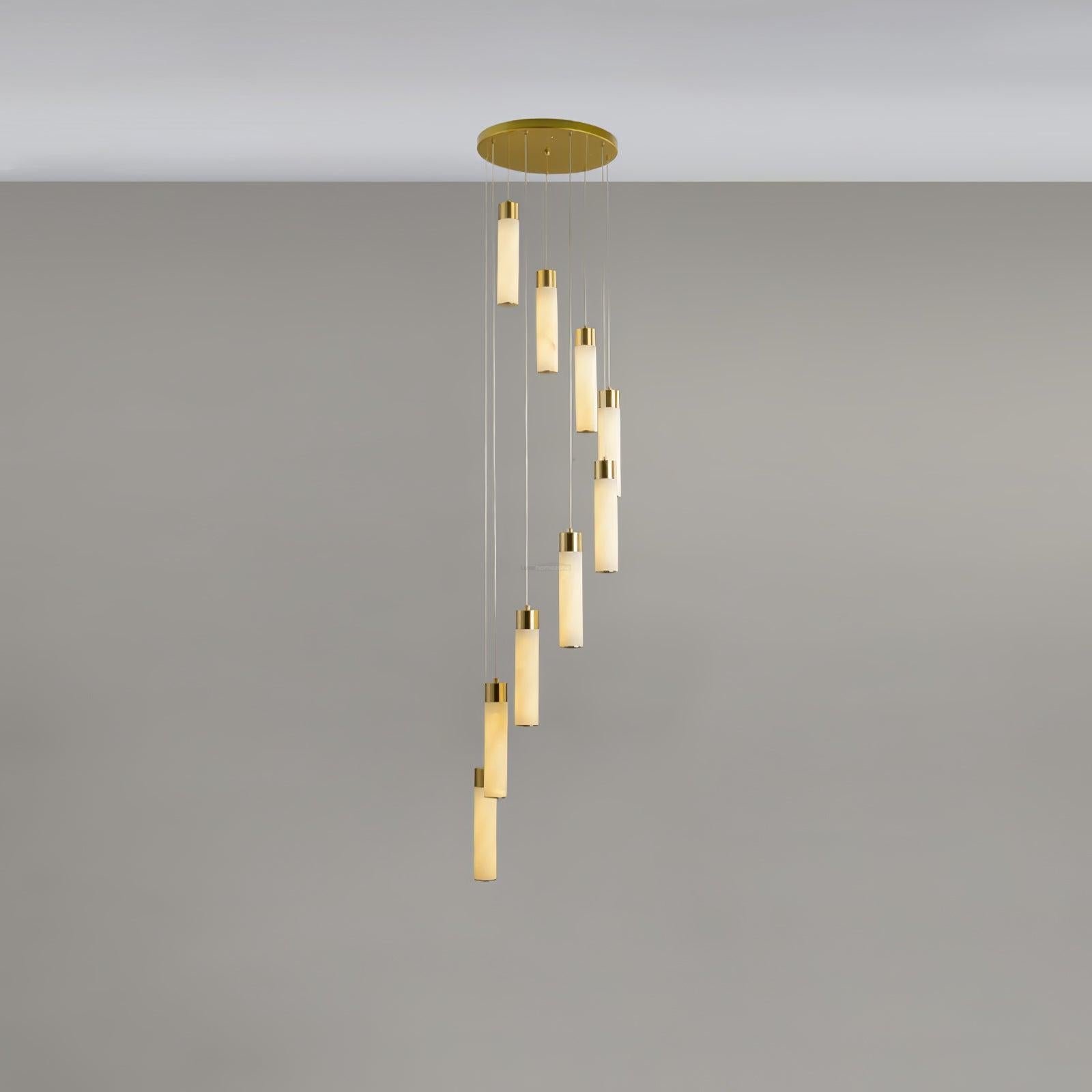 Celestial Alabaster Cascade Chandelier with 5/7/9/12/16/18/24/32 heads - Luxehomezone