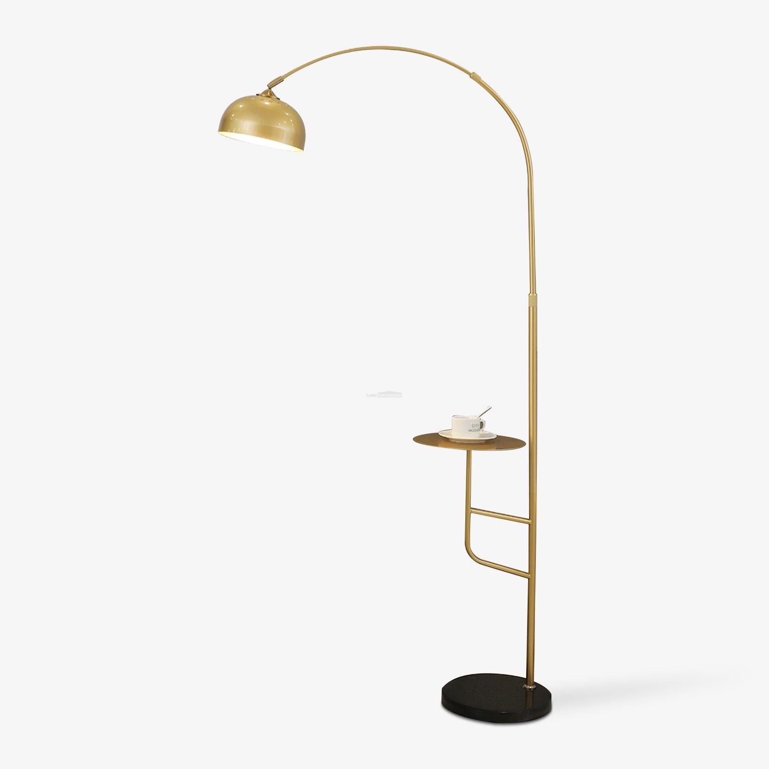 Arc Bell Floor Lamp  ∅ 11″ - Bent-1-Luxehomezone