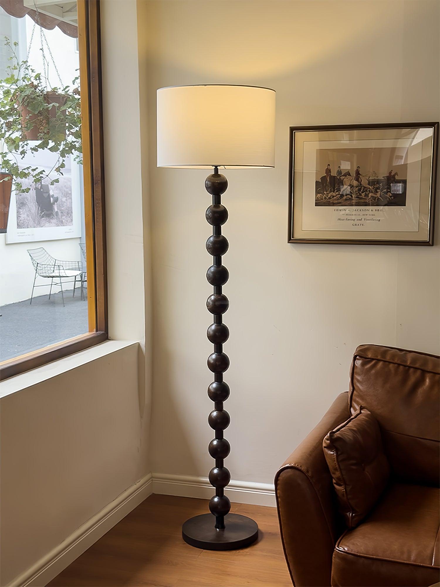 Hugo Barbell Floor Lamp  ∅ 15.7″ - Luxehomezone