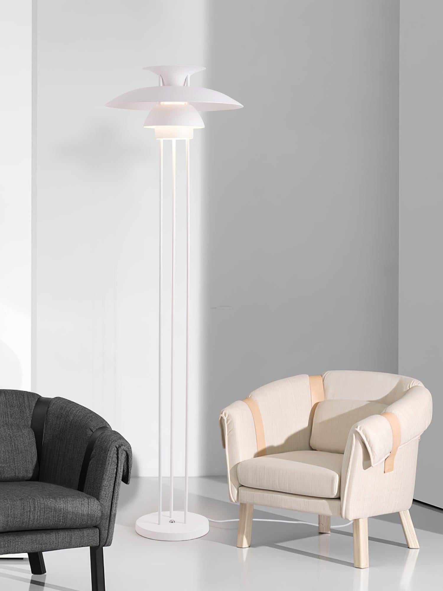 Henningsen Floor Lamp  ∅ 18.1″ - Geometry-1-Luxehomezone
