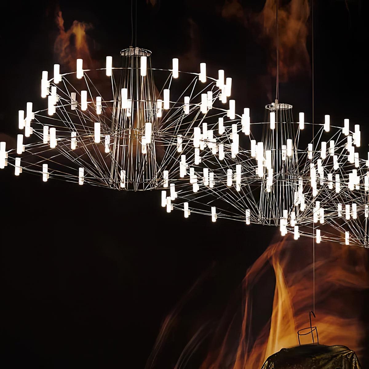 Sky Ballet Candle Chandelier ∅ 33.5″ ~∅ 39.8″ - Candle-1-Luxehomezone