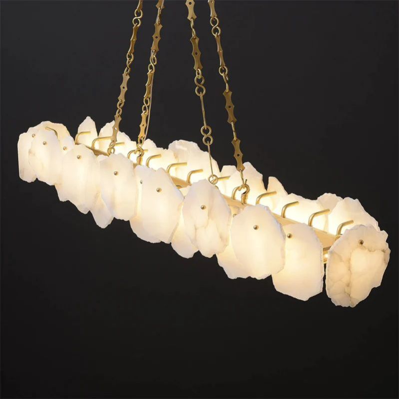 Talan Alabaster Oval Chandelier