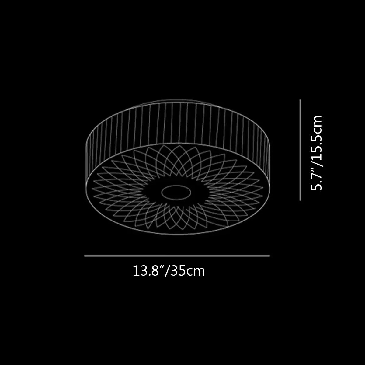 Souffle Ceiling Lamp ∅ 13.8″
