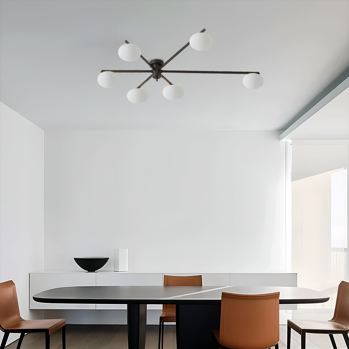 Ceiling Lamp with 3/5/6 heads - Optimized, Semi Flush Mounts-1-Luxehomezone
