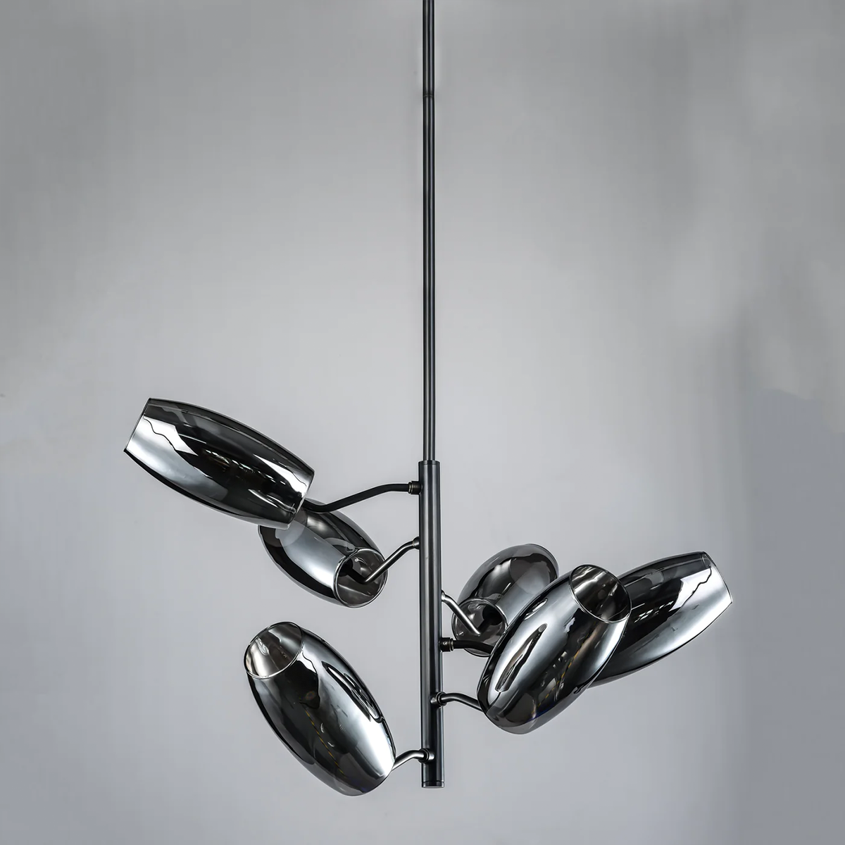 Brass Chandelier with Glass Spheres Lucency - Lucency-1-Luxehomezone