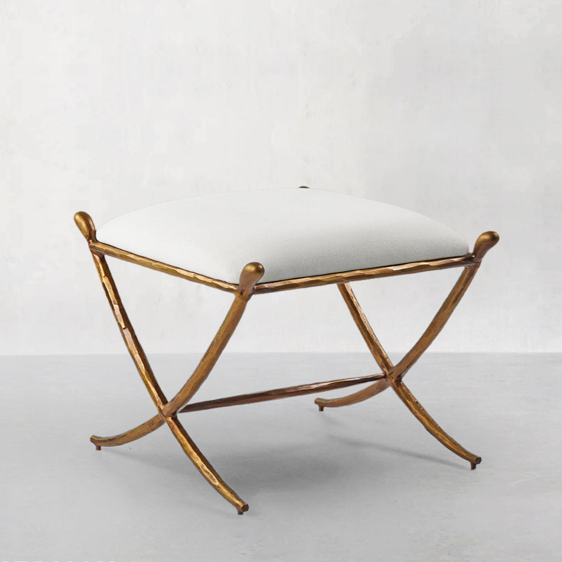 Thaddeus Horn Fabric Base Stool