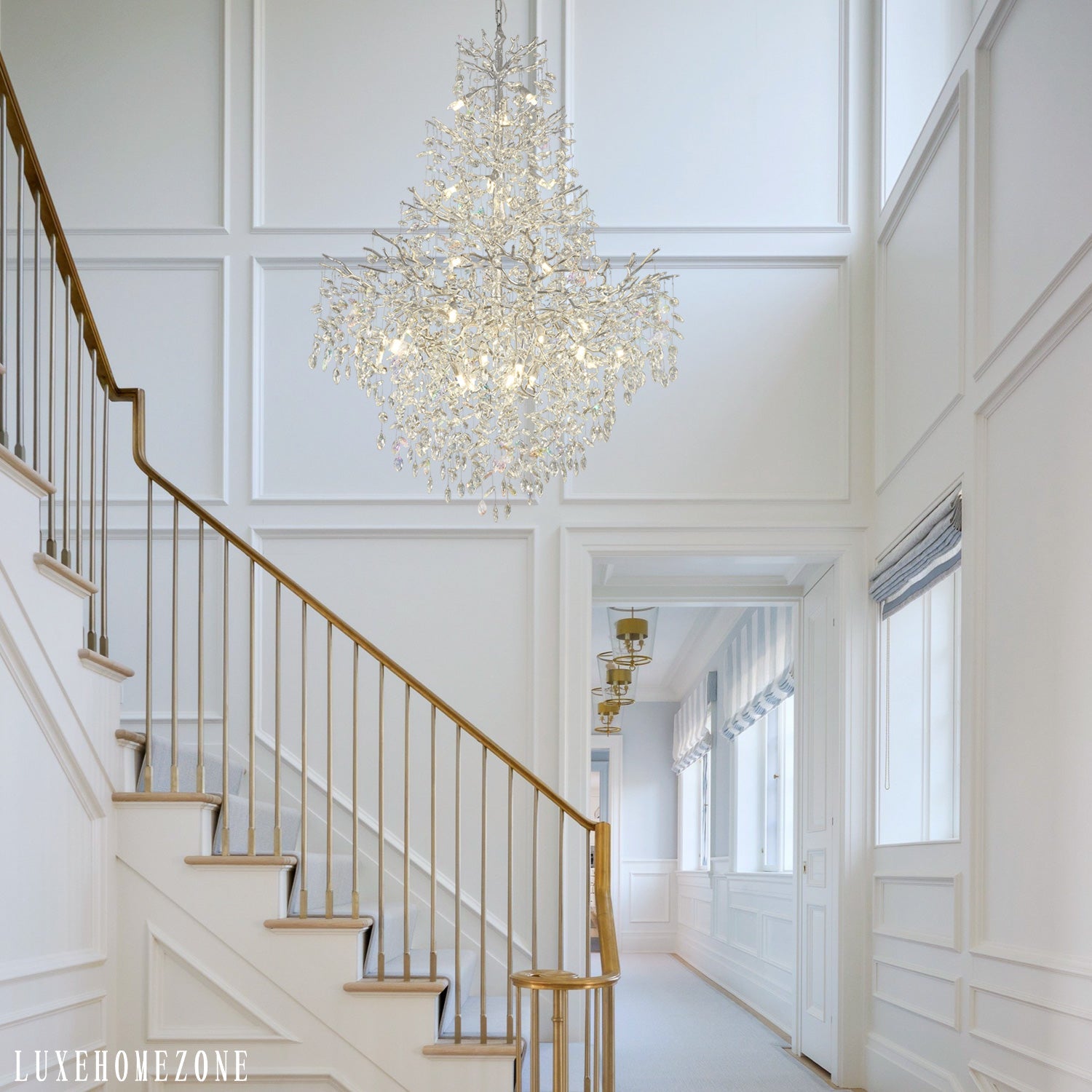 Solara Round Tree Branch Chandelier 47"