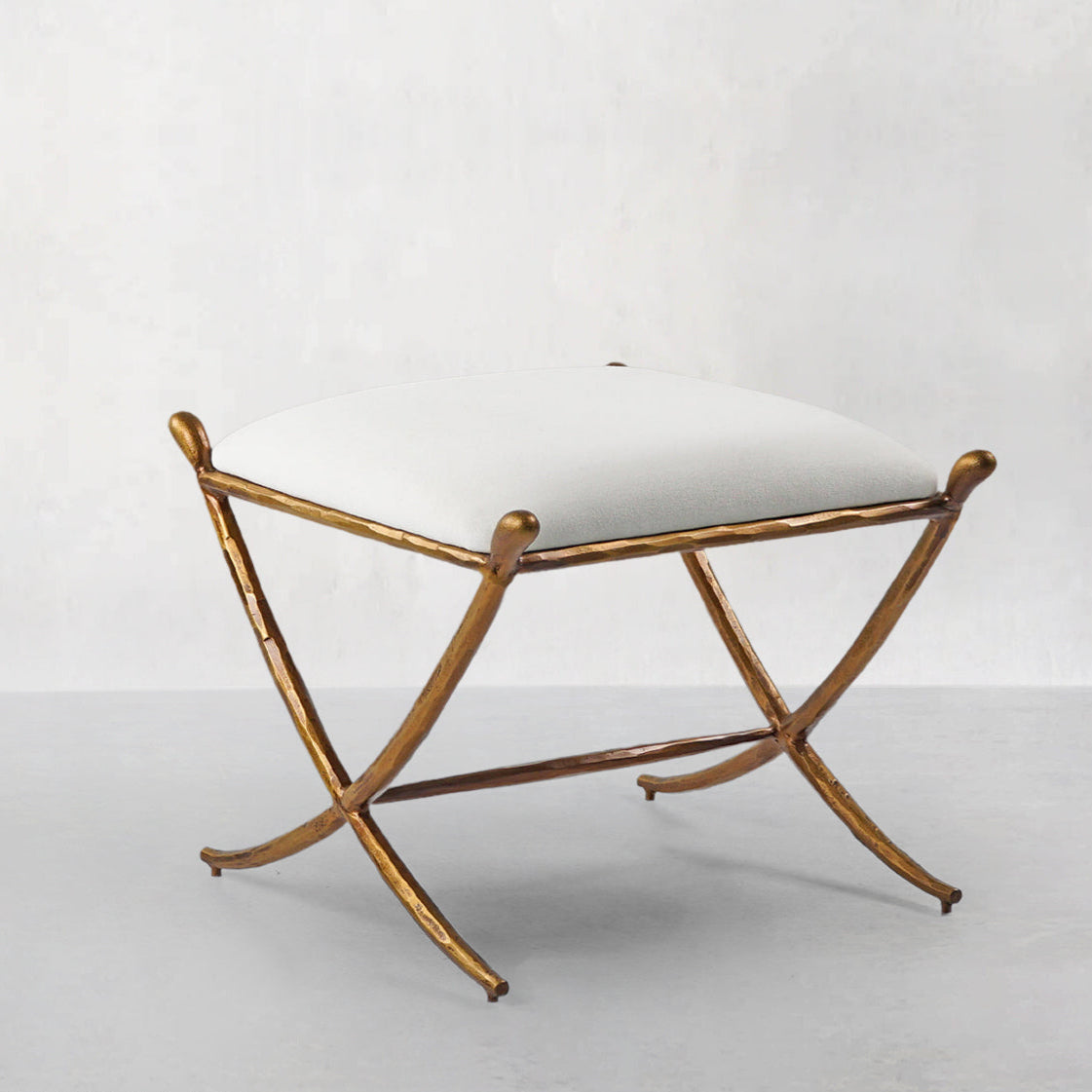 Thaddeus Horn Fabric Base Stool