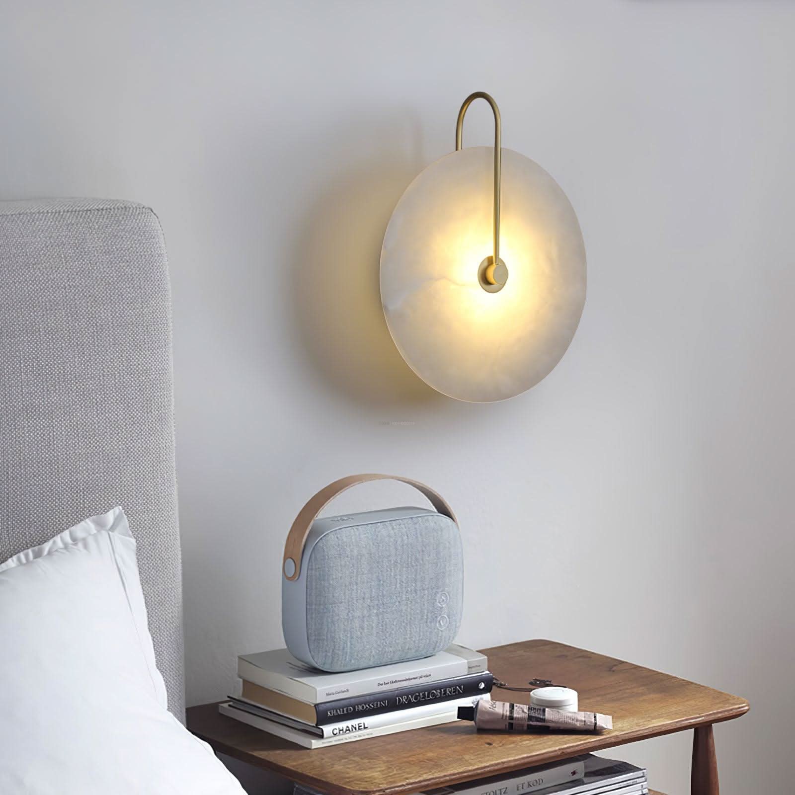 Alabaster LED Wall Lamp 6''/8''/10''/12'' - Luxehomezone