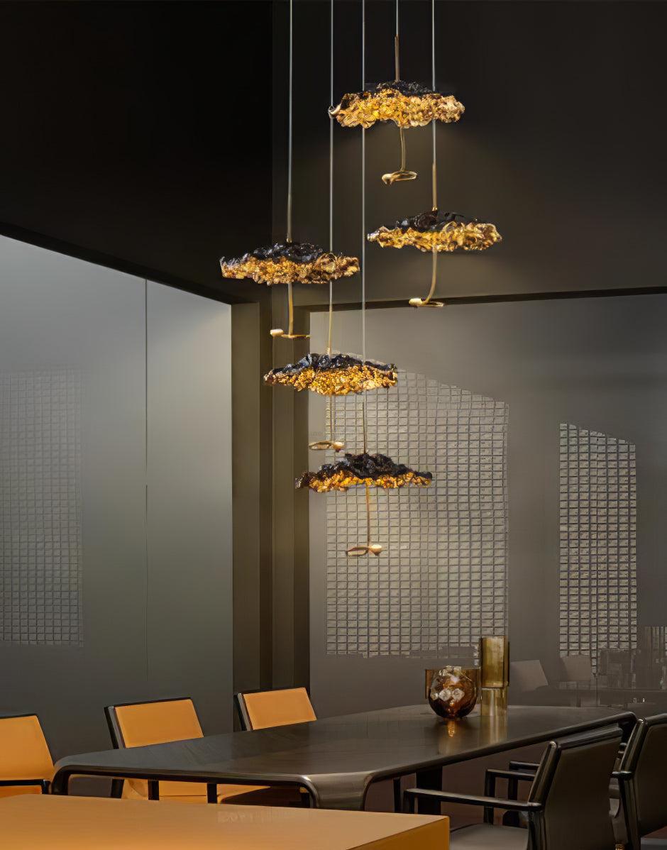 Brass Aviary Constellation Chandelier with 1/3/6/10/17/22 heads - Helia-1-Luxehomezone