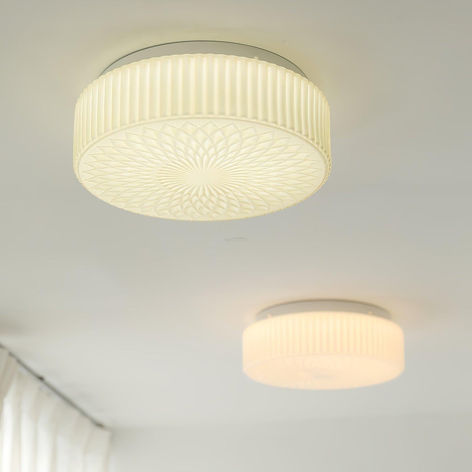 Souffle Ceiling Lamp ∅ 13.8″ - Chloe, Flush Mounts, Optimized-1-Luxehomezone