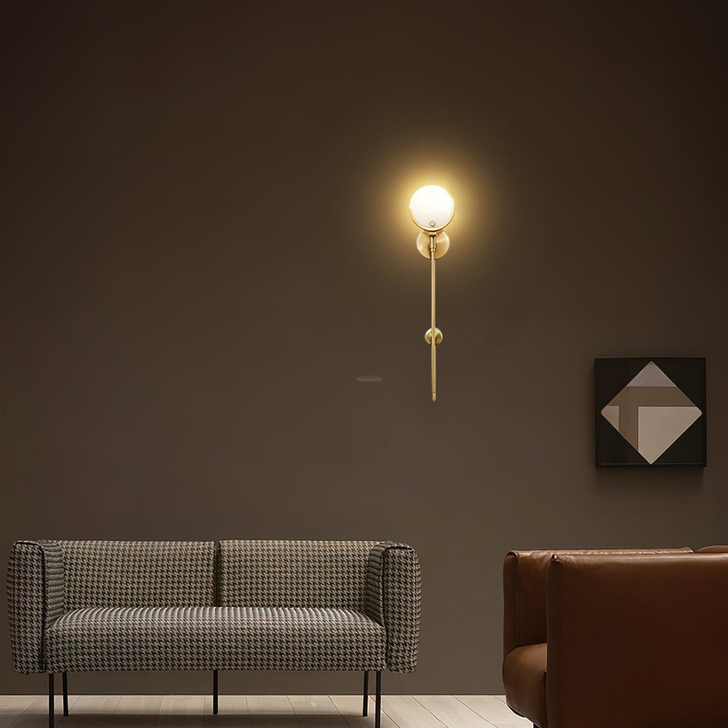 Ava Alabaster Brass Wall Sconce - Alabaster, Alabaster Wall Lamp-1-Luxehomezone