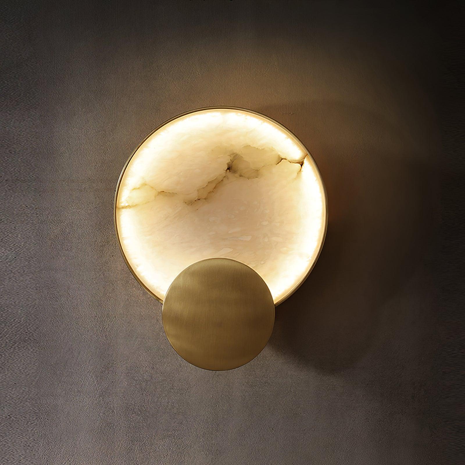 Terra Svet Alabaster Wall Sconce - Luxehomezone