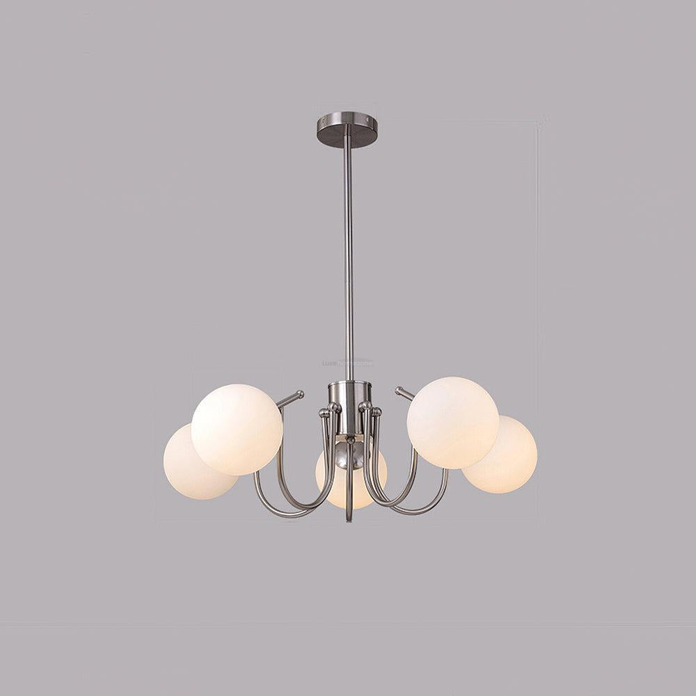 Angle Glass andelier with 3/5/6 heads - Bend-1-Luxehomezone