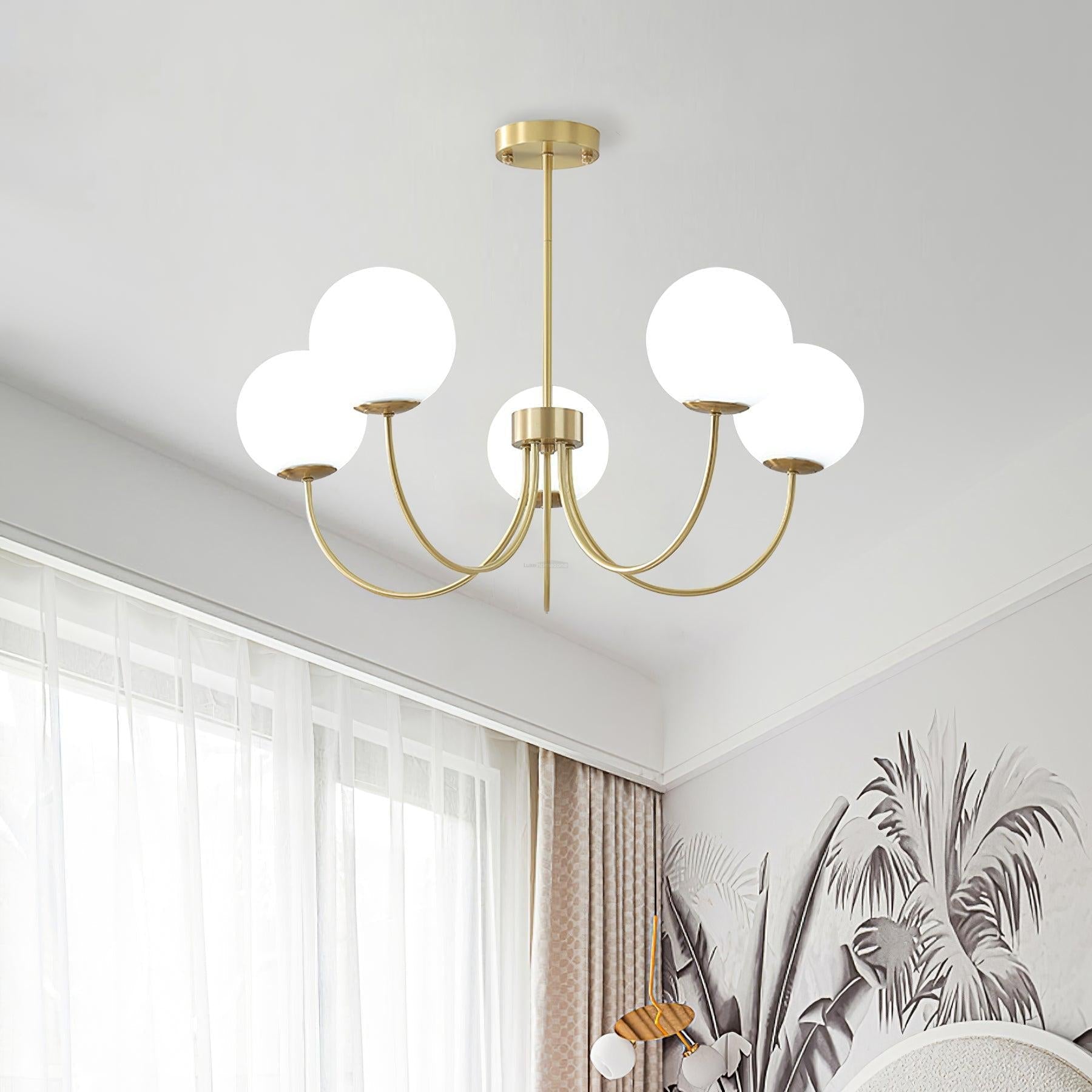 Orillia Chandelier with 6/8 heads - Bend, Marshmallow Chandelier-1-Luxehomezone