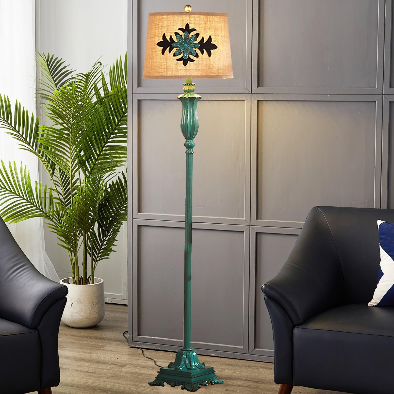 Lark Floor Lamp ∅ 16.5″ - Drapery-1-Luxehomezone