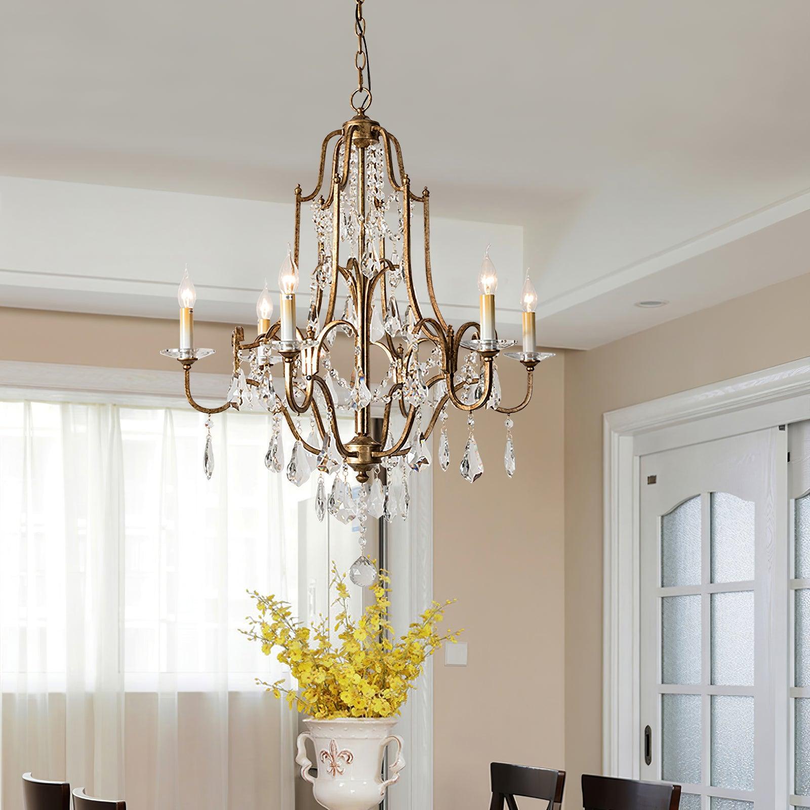 Candle Style Valentina Chandelier with 4/6/12/15 heads - Candle-1-Luxehomezone