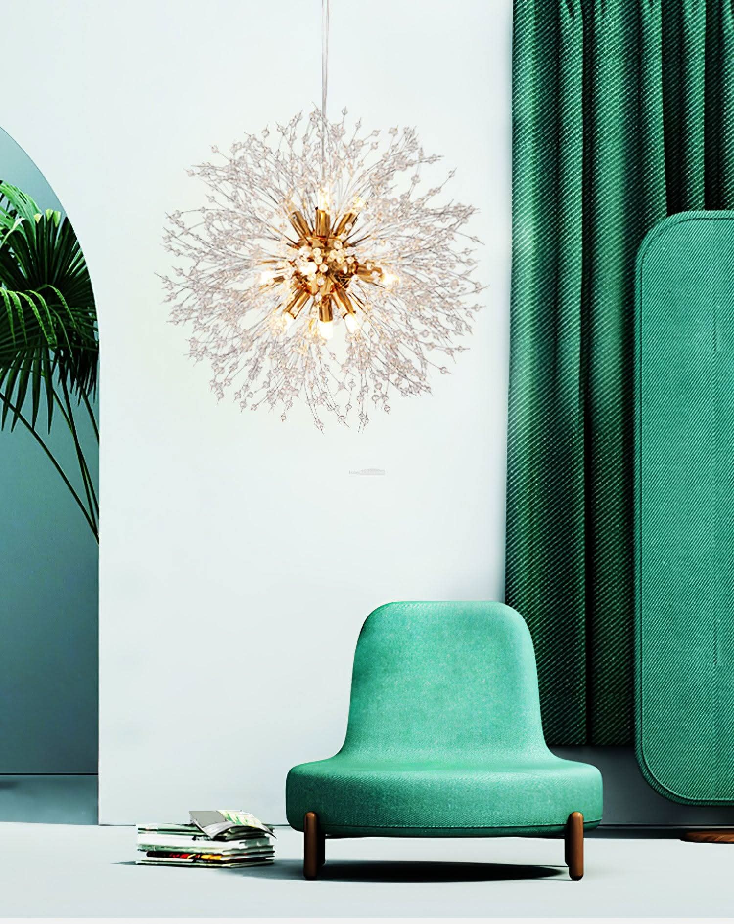 Crystal Dandelion Chandelier with 9/12/16 heads - Luxehomezone