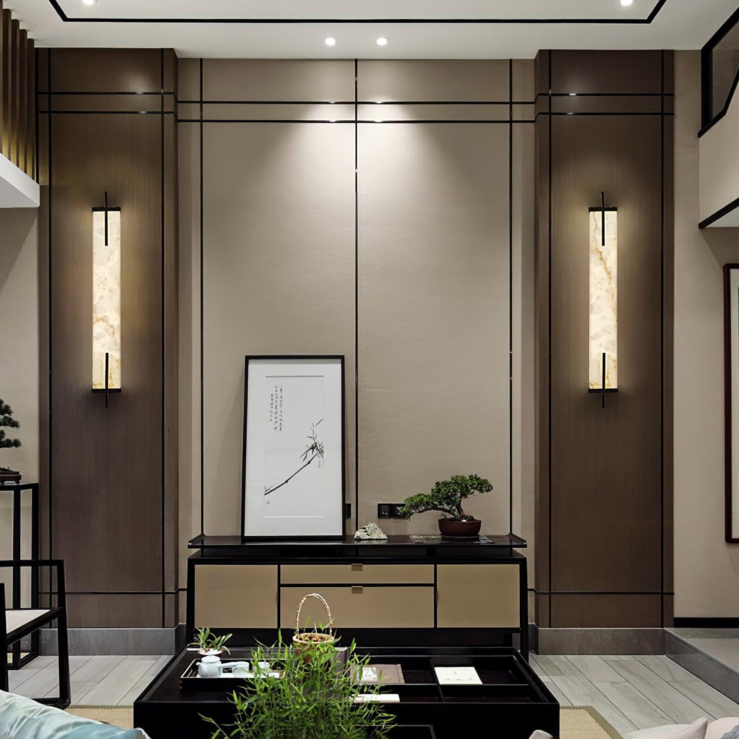 Calliope Wall Lamp Alabaster - Alabaster, Alabaster Wall Lamp-1-Luxehomezone
