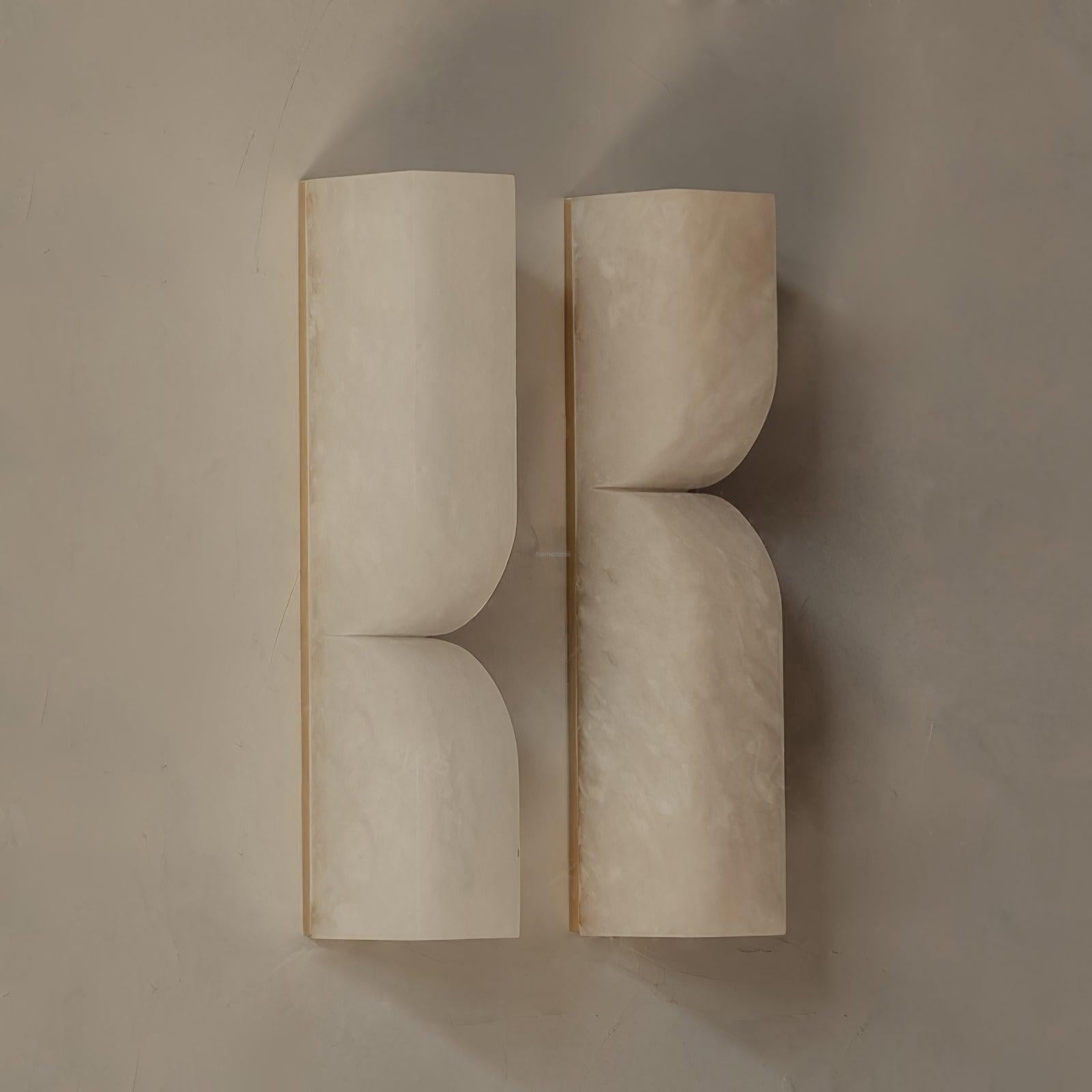 Alabaster Essence Wall Sconce L - Alabaster, Alabaster Wall Lamp-1-Luxehomezone