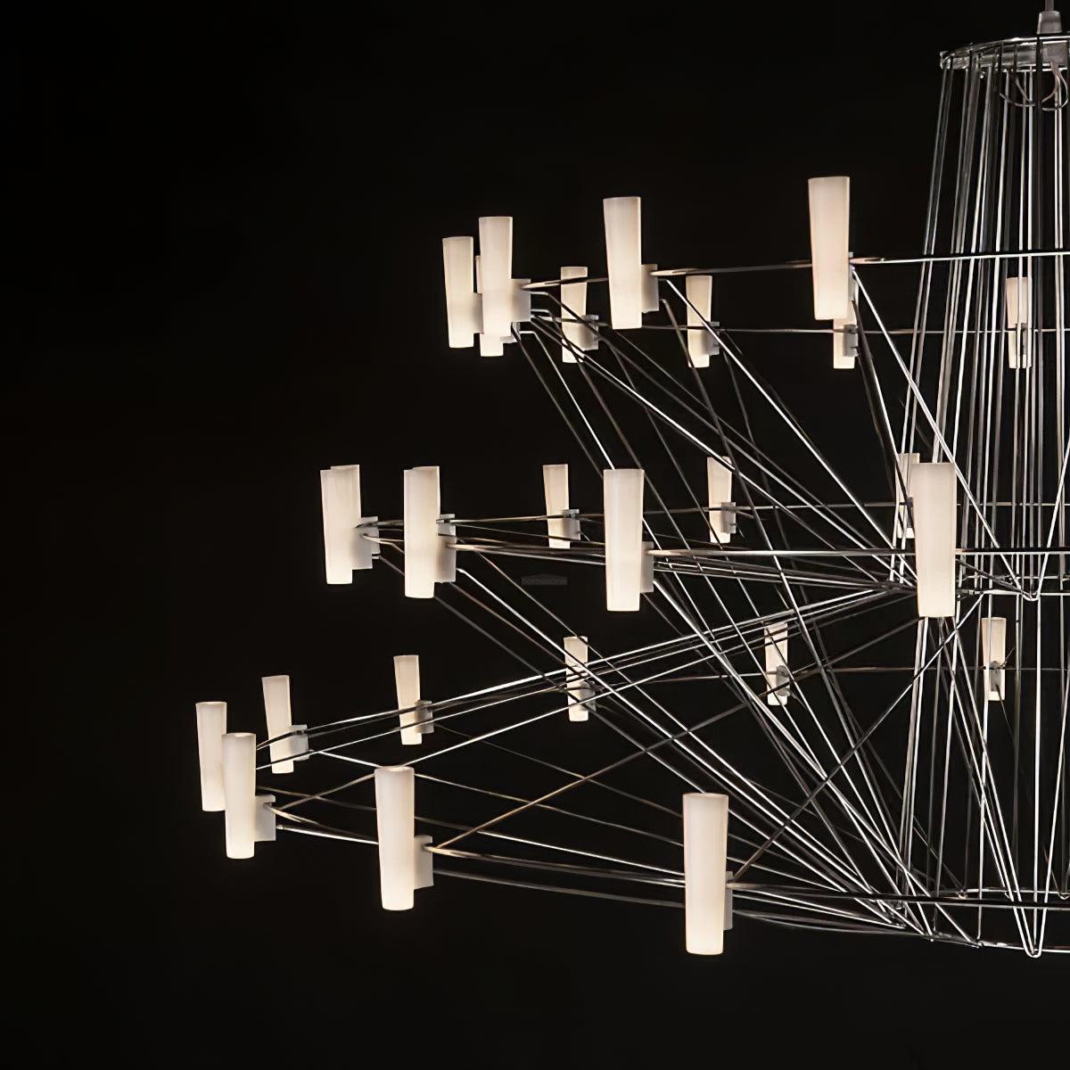 Sky Ballet Candle Chandelier ∅ 33.5″ ~∅ 39.8″ - Candle-1-Luxehomezone