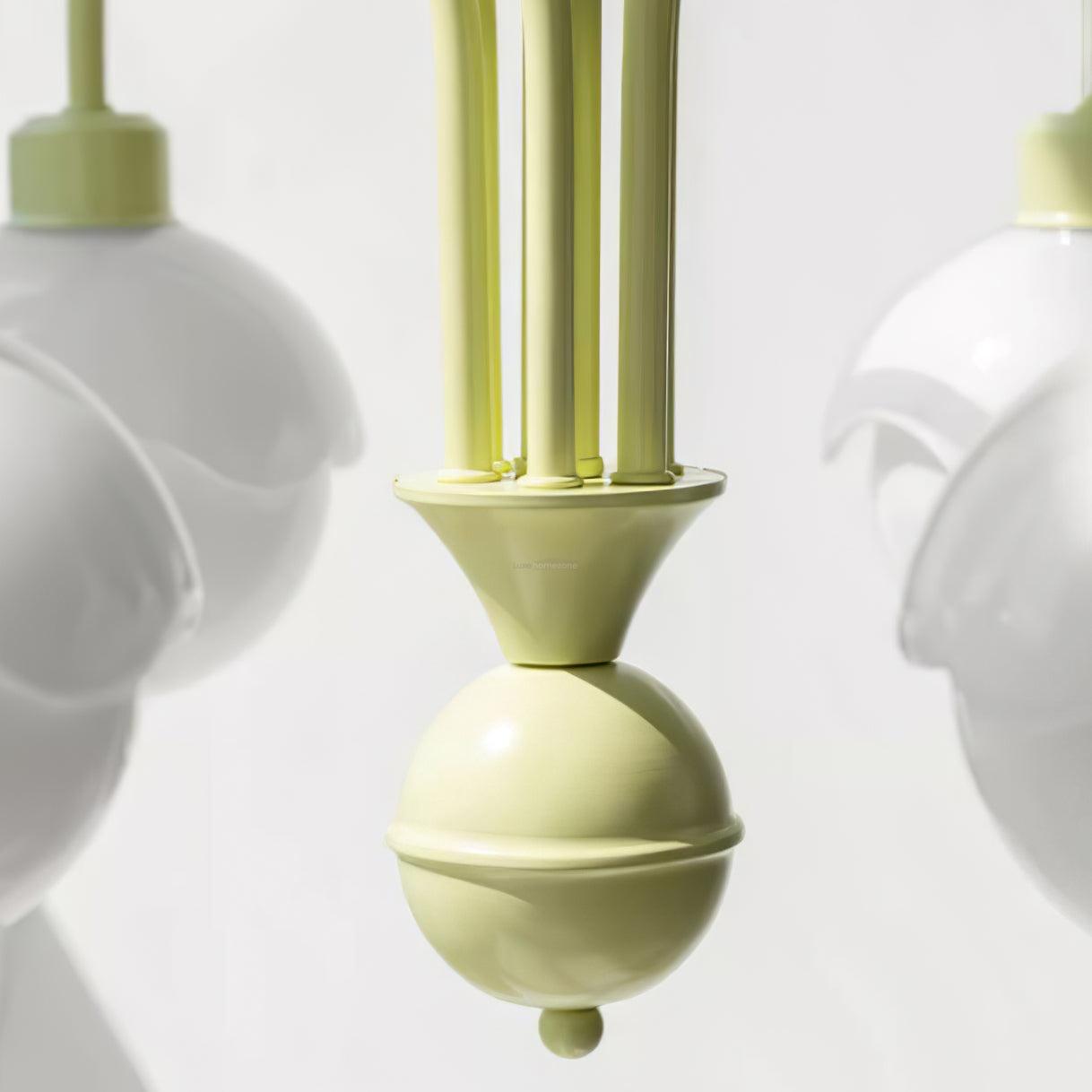 Creamy Lychee Matcha Chandelier with 4/6 heads - Zahara-1-Luxehomezone
