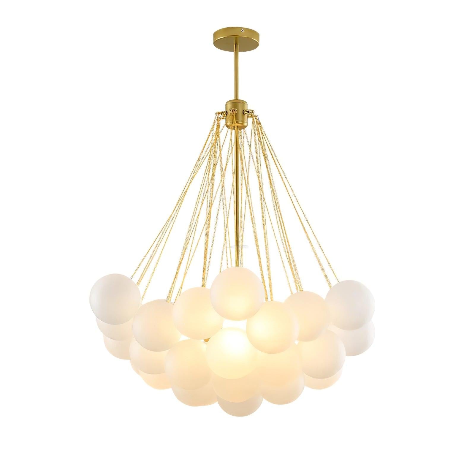 Glass Bubble Chandelier - Bend, chandeliers-1-Luxehomezone