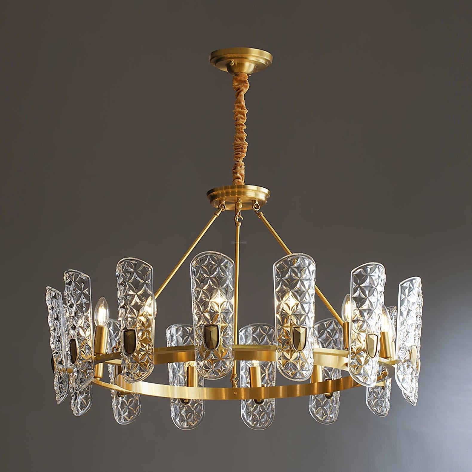 Brass Central Chandelier - Lucency-1-Luxehomezone