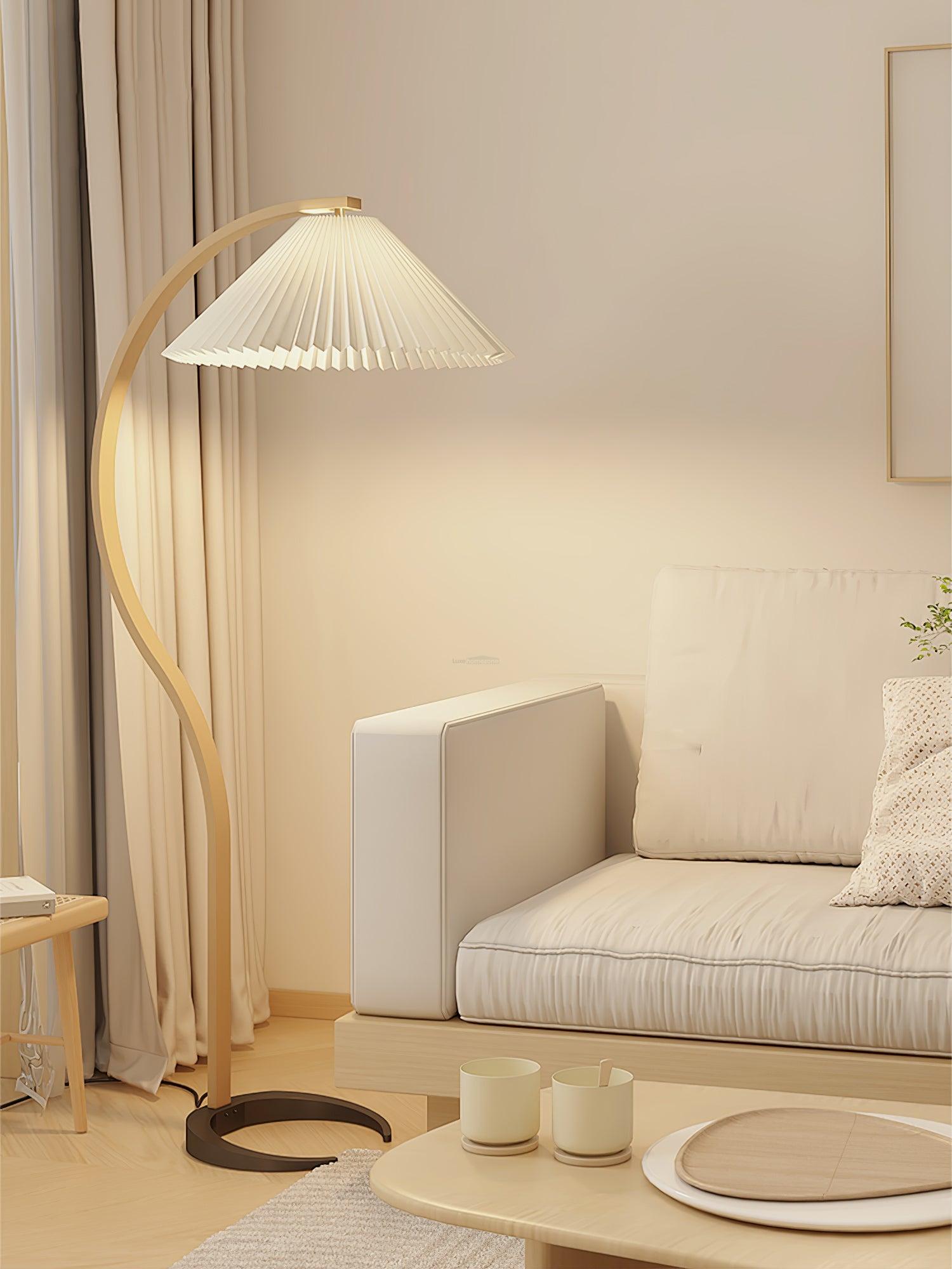 Caprany Floor Lamp - Drapery-1-Luxehomezone